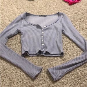 Brandy long sleeve crop top